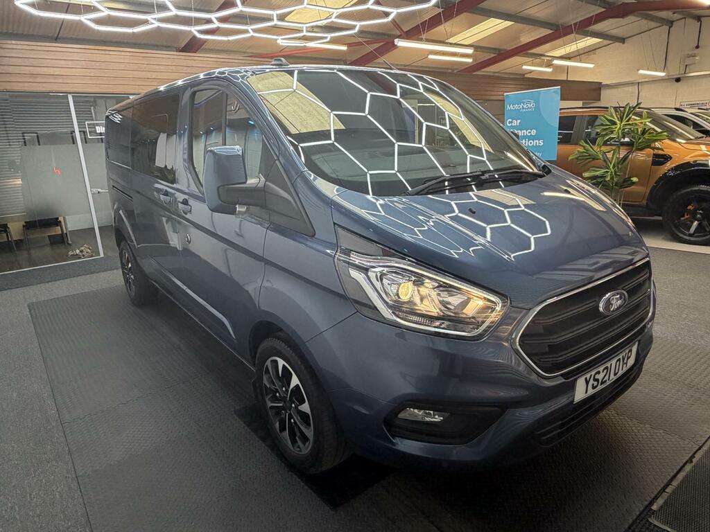 Ford Transit Custom 2.0 320 Ecoblue Limited Crew Van Double Cab Di Blue
