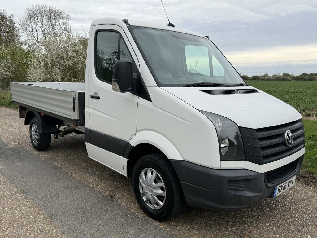 Volkswagen Crafter 2.0 Tdi Bluemotion Tech Cr35dropside Chassis Cab White