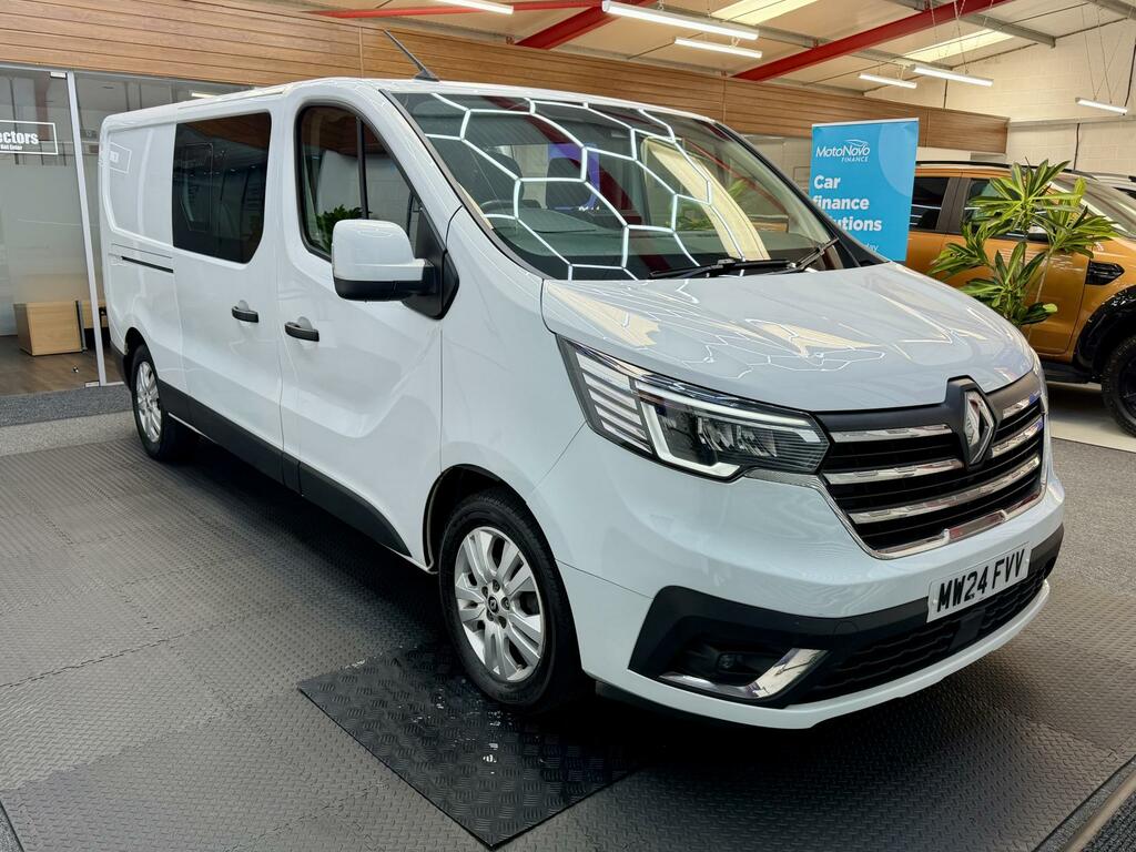Renault Trafic 2.0 Dci Blue Ll30 Extra Crew Van Double Cab 6Dr Di MW24FVV White #5
