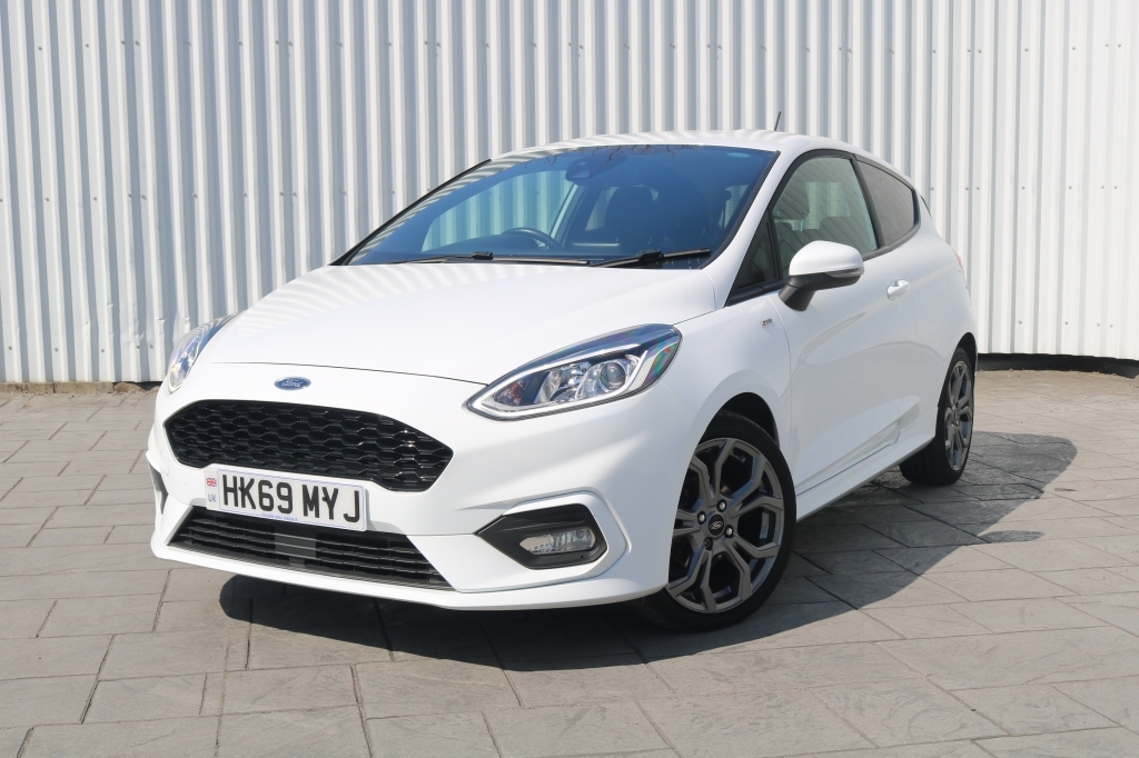 Ford Fiesta Hatchback 1.0 St-line HK69MYJ White #3