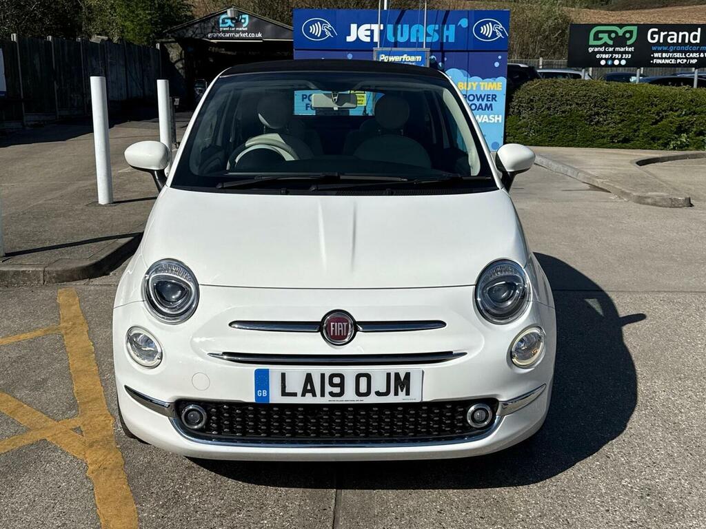 Fiat 500C Convertible 1.2 Lounge Dualogic Euro 6 Ss White #2