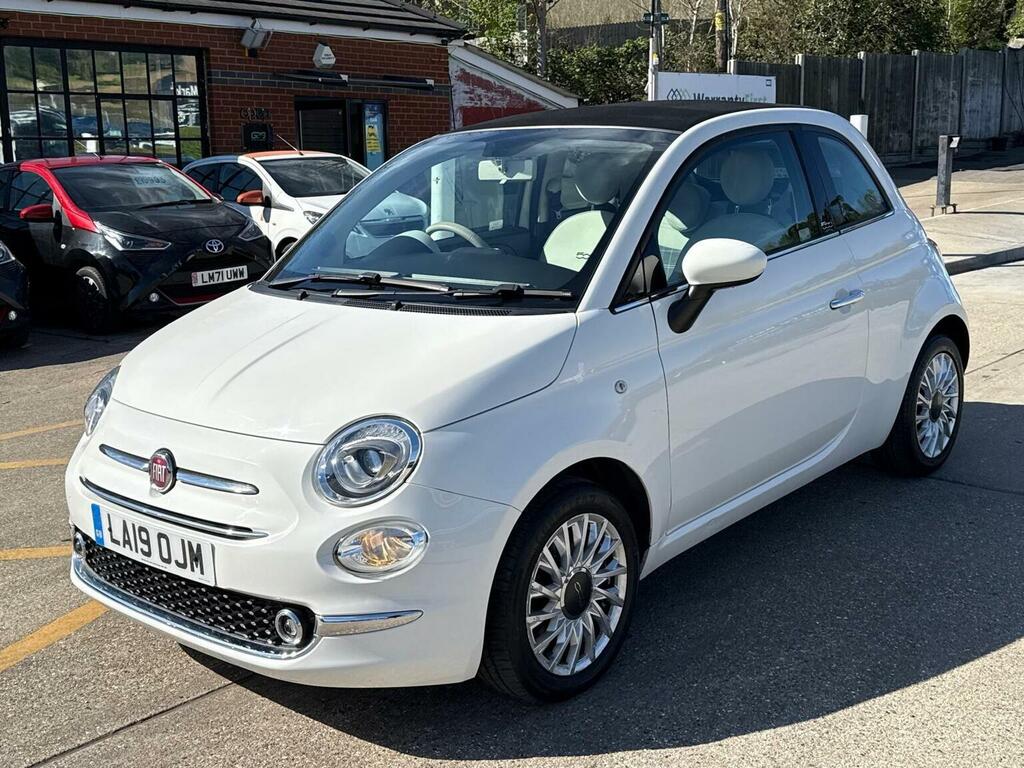 Fiat 500C Convertible 1.2 Lounge Dualogic Euro 6 Ss White #4