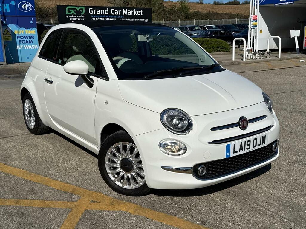 Fiat 500C Convertible 1.2 Lounge Dualogic Euro 6 Ss White