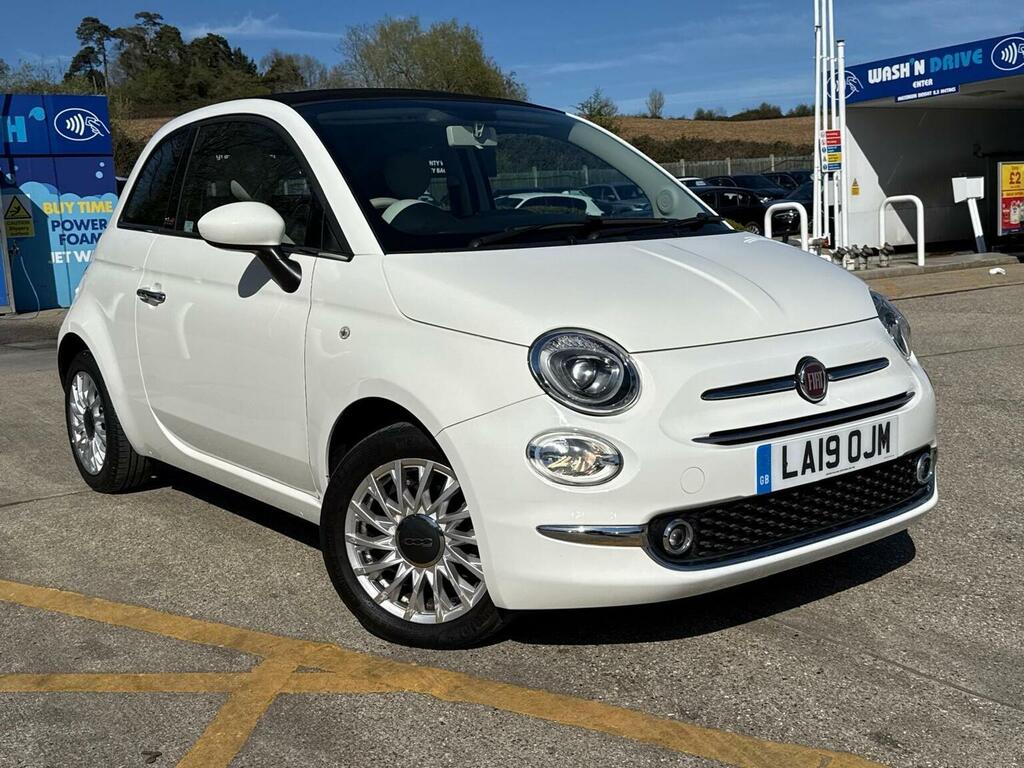 Fiat 500C Convertible 1.2 Lounge Dualogic Euro 6 Ss White #6