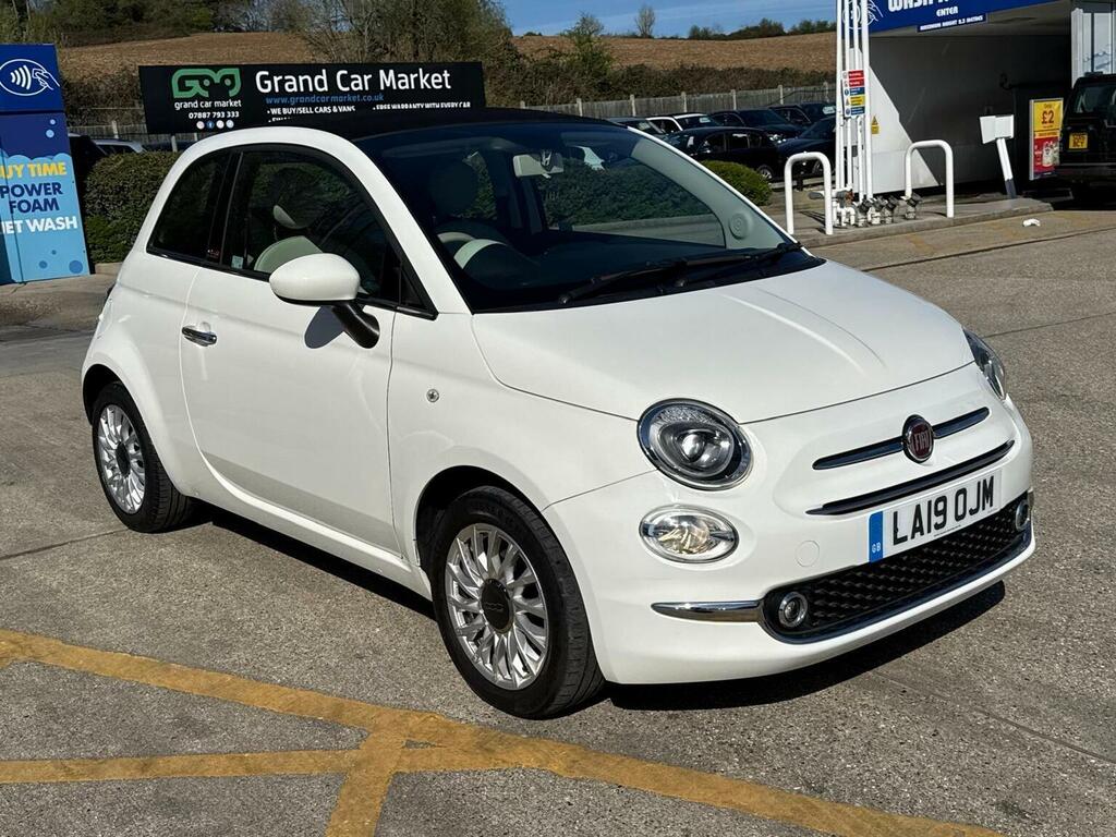Fiat 500C Convertible 1.2 Lounge Dualogic Euro 6 Ss White #3