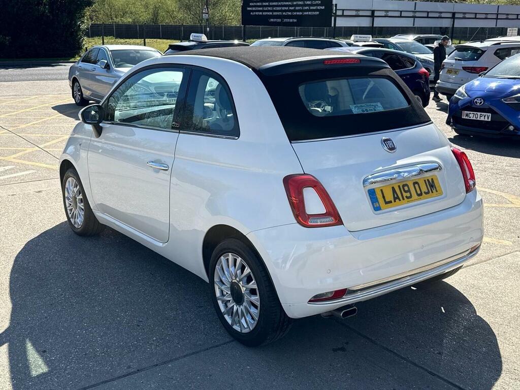 Fiat 500C Convertible 1.2 Lounge Dualogic Euro 6 Ss White #5