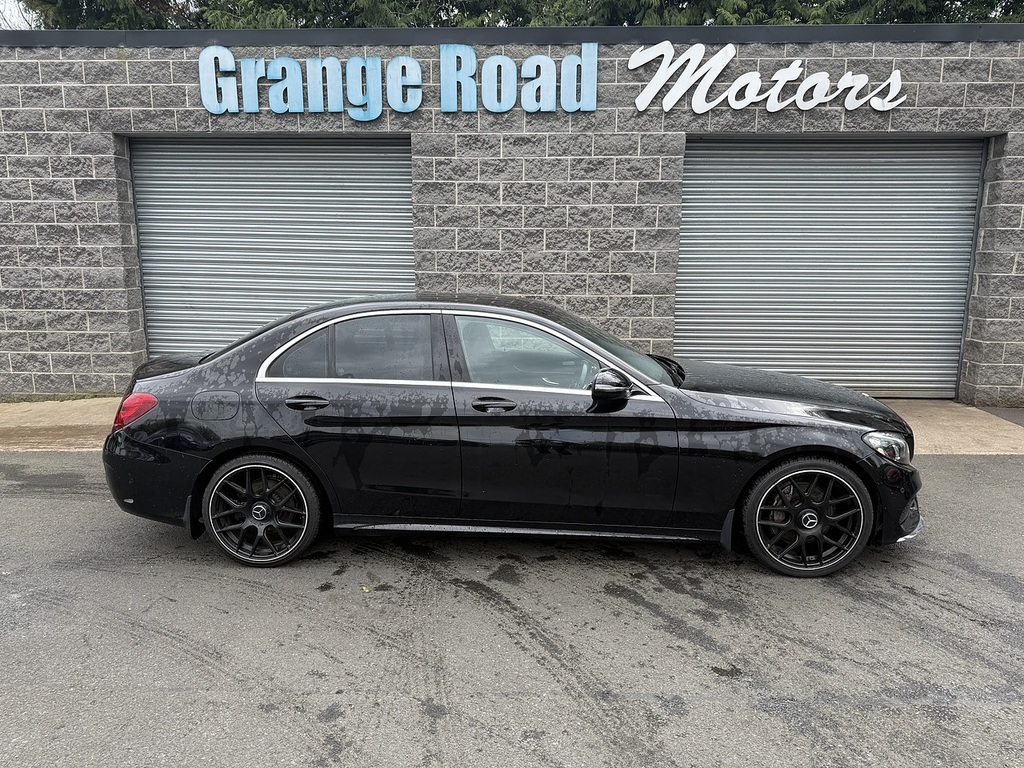 Mercedes-Benz C Class C220d Amg Line U1833 Ulez SL18PNY Black #3