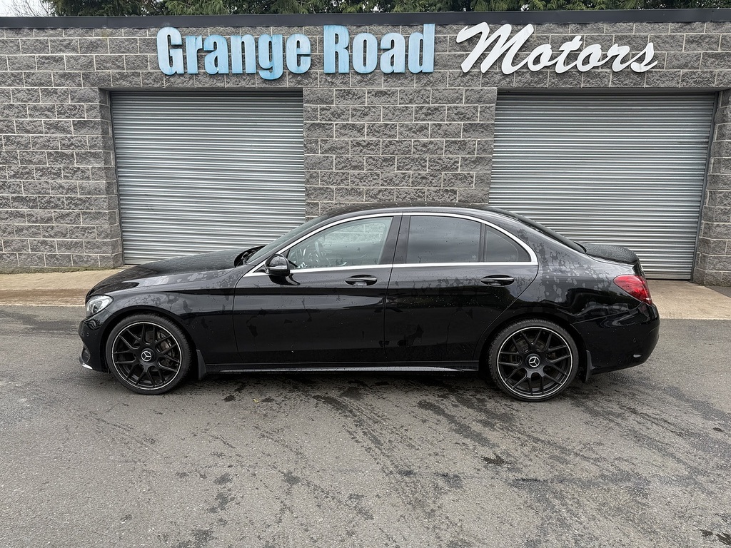 Mercedes-Benz C Class C220d Amg Line U1833 Ulez SL18PNY Black #4