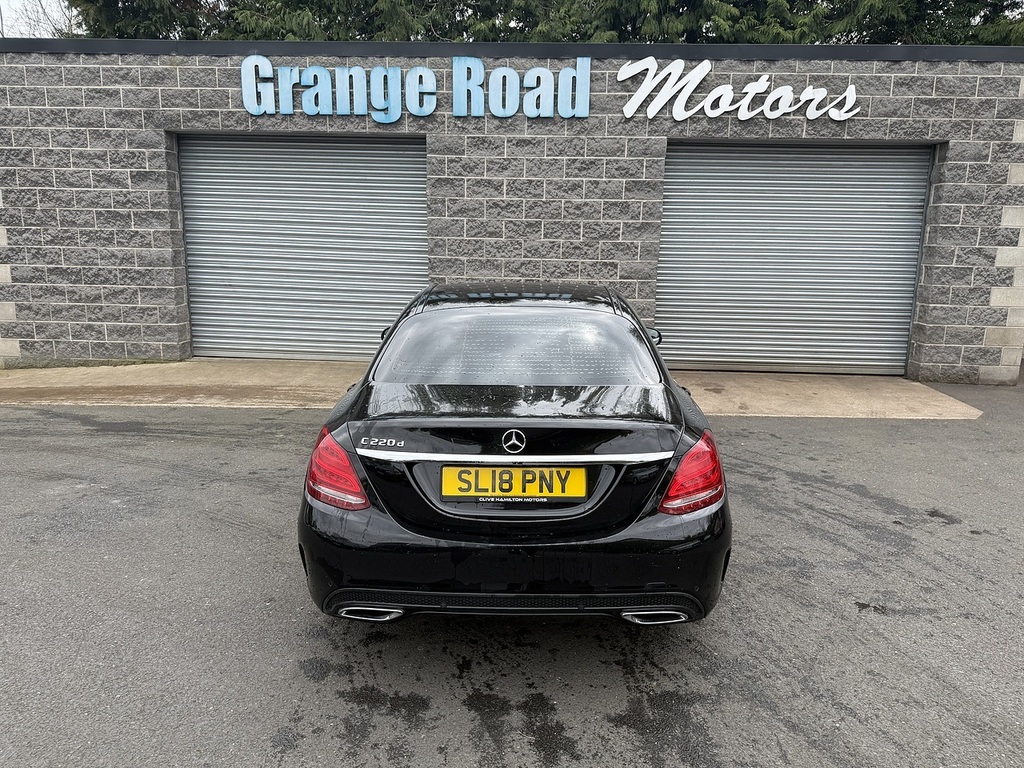 Mercedes-Benz C Class C220d Amg Line U1833 Ulez SL18PNY Black #5
