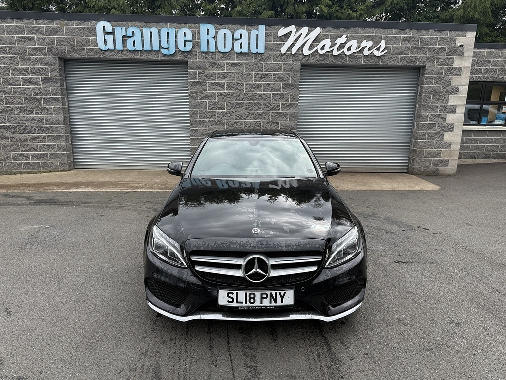 Mercedes-Benz C Class C220d Amg Line U1833 Ulez SL18PNY Black #2