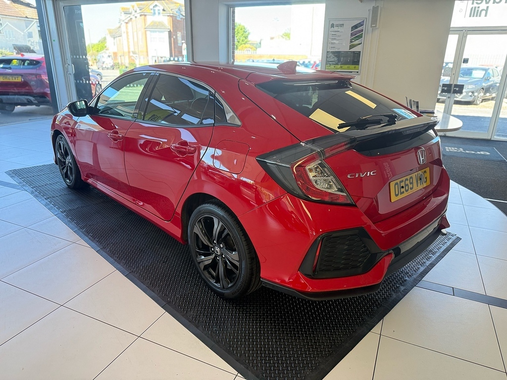 Honda Civic 1.0 Vtec Turbo Sr Hatchback Euro OE69VWG Red #5