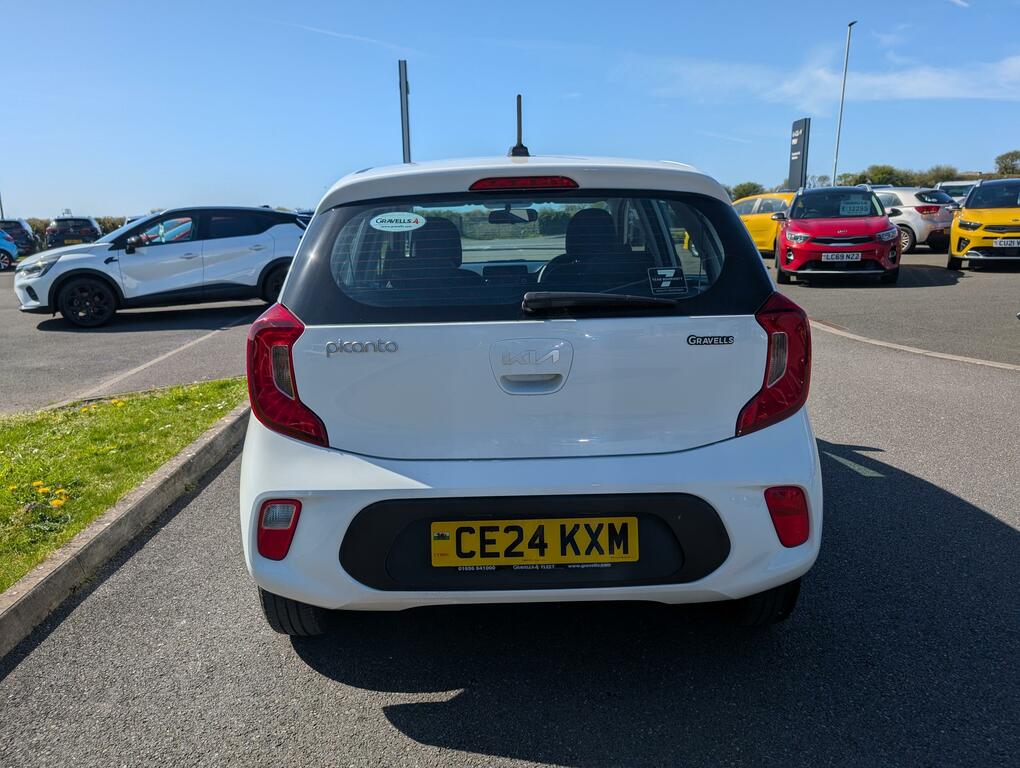 Kia Picanto 1.0 Dpi 1 Hatchback Euro 6 Ss CE24KXM White #4