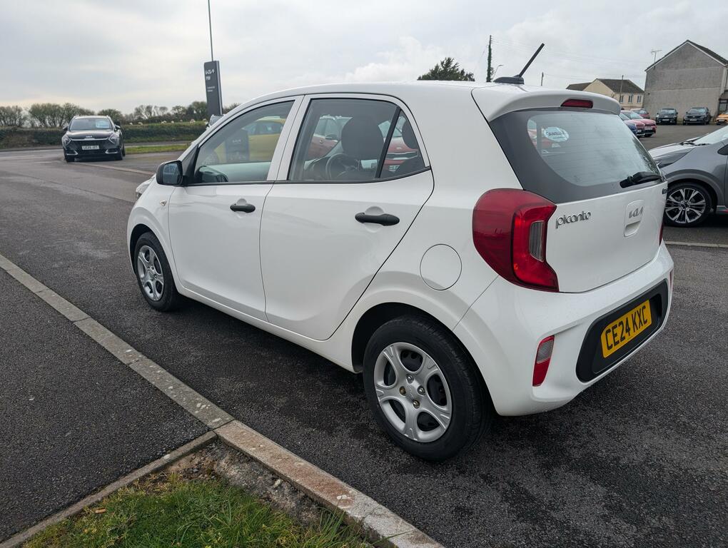 Kia Picanto 1.0 Dpi 1 Hatchback Euro 6 Ss CE24KXC White #5