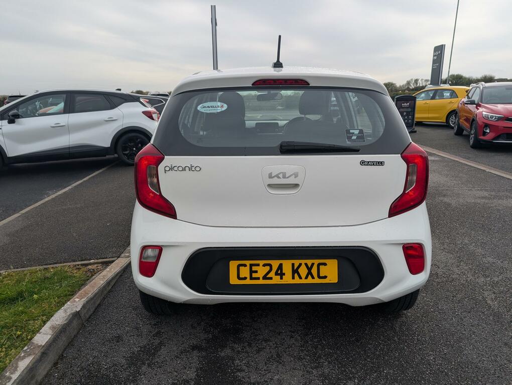 Kia Picanto 1.0 Dpi 1 Hatchback Euro 6 Ss CE24KXC White #4