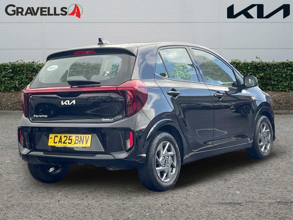 Kia Picanto 1.0 2 Hatchback Amt Euro 6 Ss 62 Bh CA25BNV Black #3