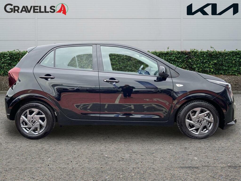 Kia Picanto 1.0 2 Hatchback Amt Euro 6 Ss 62 Bh CU25ZDF Black #2