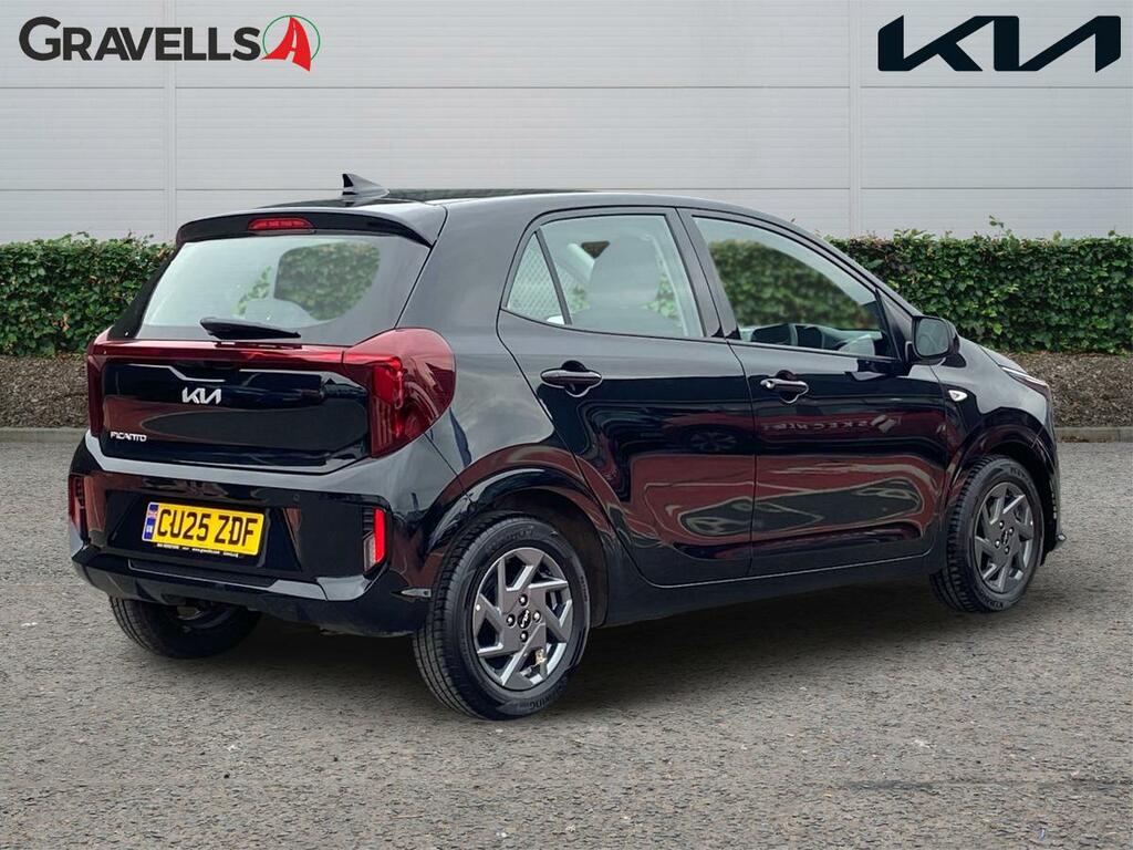 Kia Picanto 1.0 2 Hatchback Amt Euro 6 Ss 62 Bh CU25ZDF Black #3