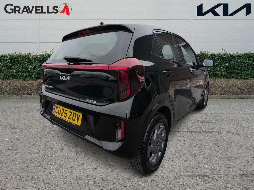 Kia Picanto 1.0 2 Hatchback Amt Euro 6 Ss 62 Bh CU25ZDV Black #3