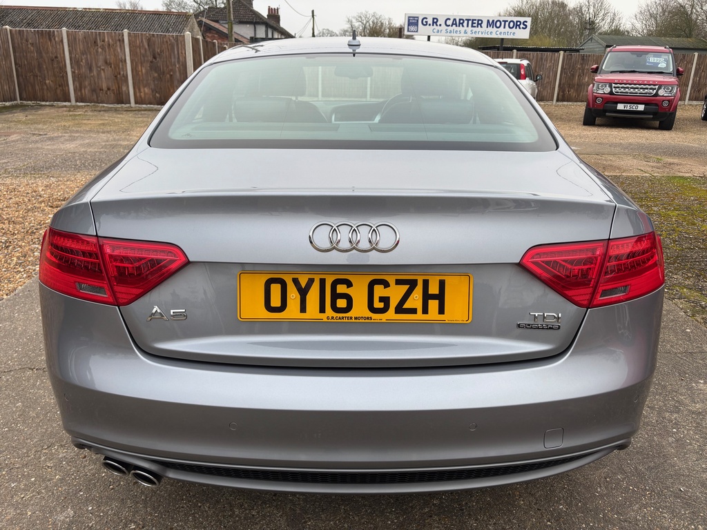 Audi A5 2.0 Tdi S Line S Tronic Quattro Euro 6 S S OY16GZH Black #5