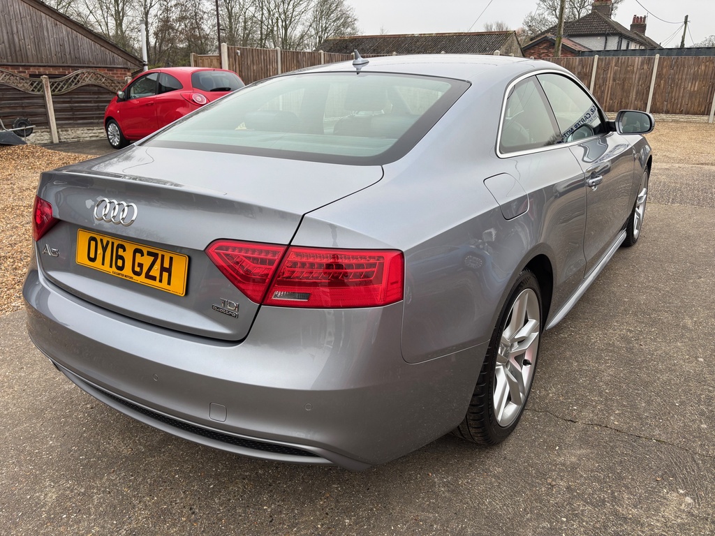 Audi A5 2.0 Tdi S Line S Tronic Quattro Euro 6 S S OY16GZH Black #6