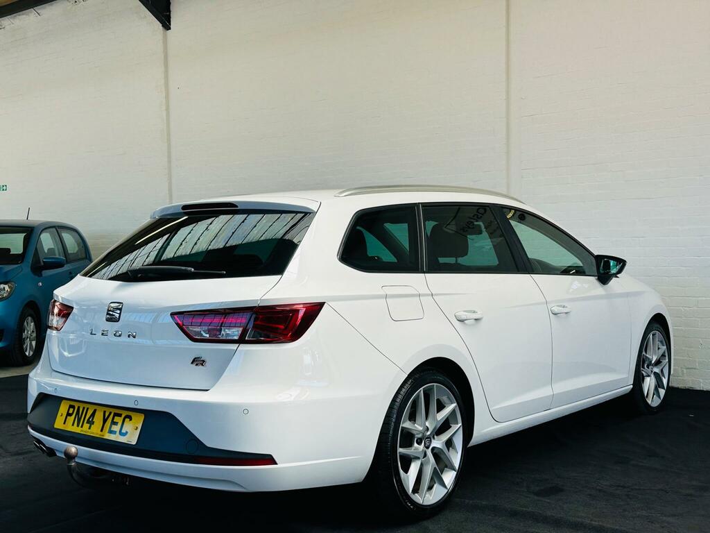 Seat Leon 2.0 Tdi Cr Fr Sport Tourer Dsg Euro 5 Ss White #4