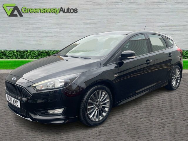 Ford Focus Ecoboost St-line Hatchback WU18WKO Black #2