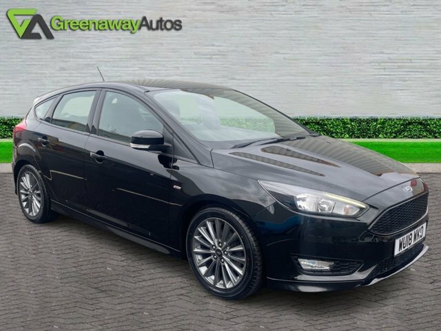 Ford Focus Ecoboost St-line Hatchback WU18WKO Black #4
