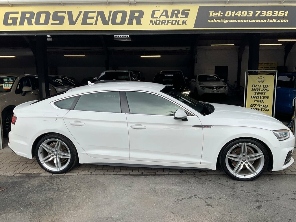 Audi A5 2.0 Tfsi 40 S Line Sportback S Tronic E White