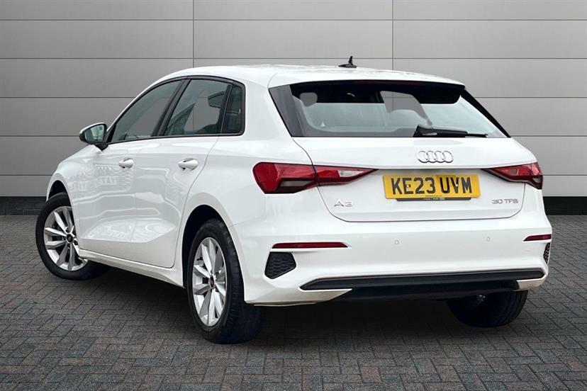 Audi A3 30 Tfsi Technik S Tronic KE23UVM White #3