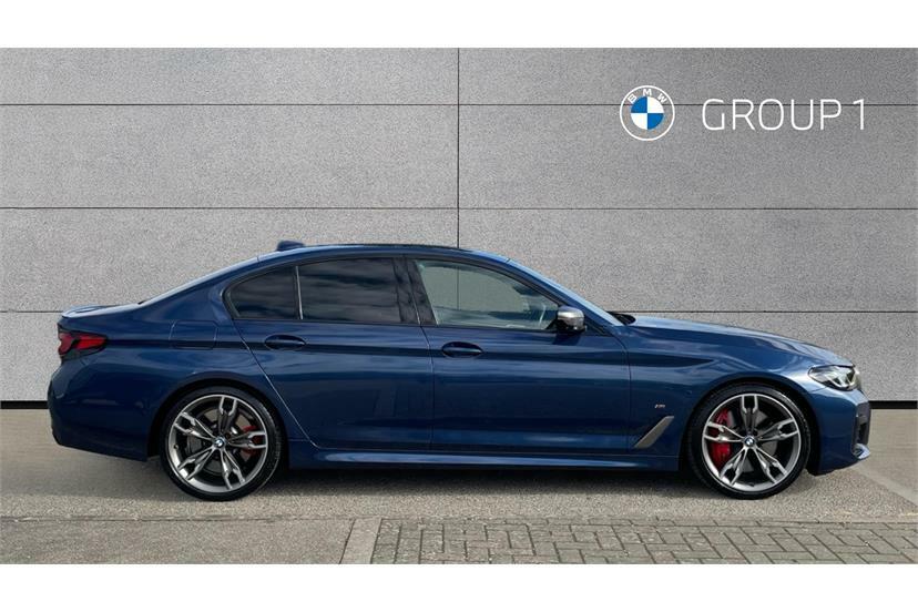 BMW 5 Series M550i Xdrive Blue #3