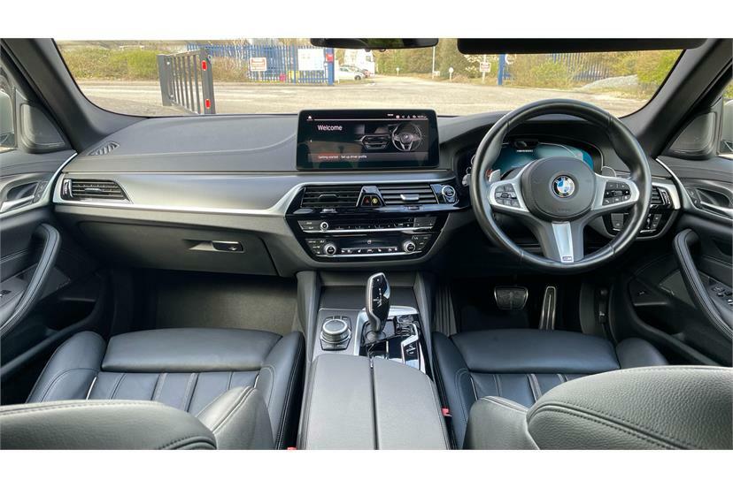 BMW 5 Series M550i Xdrive Blue #4