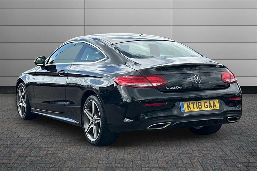 Mercedes-Benz C Class C220d Amg Line KT18GAA Black #2