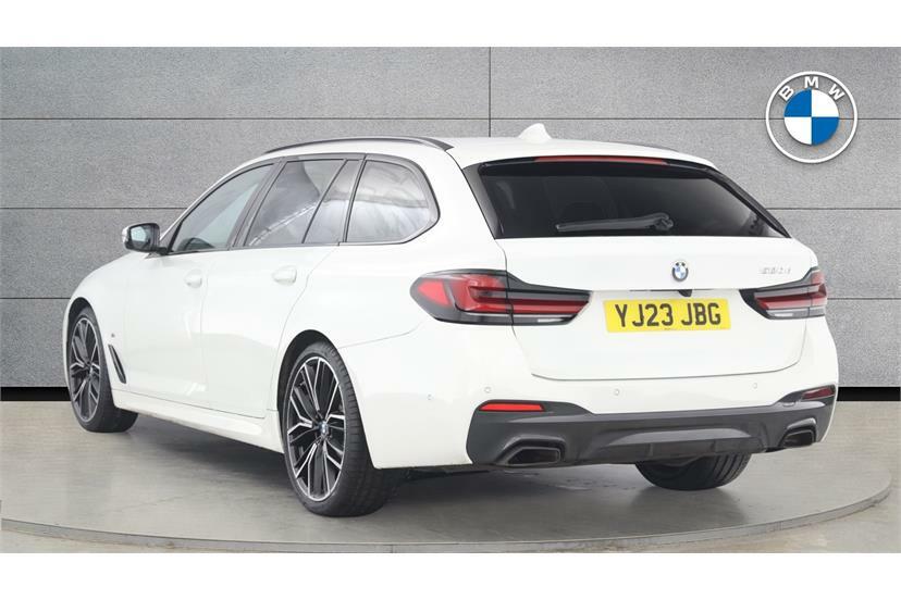BMW 5 Series 520D Mht M Sport Step YJ23JBG White #2