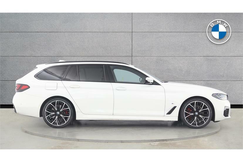 BMW 5 Series 520D Mht M Sport Step YJ23JBG White #3
