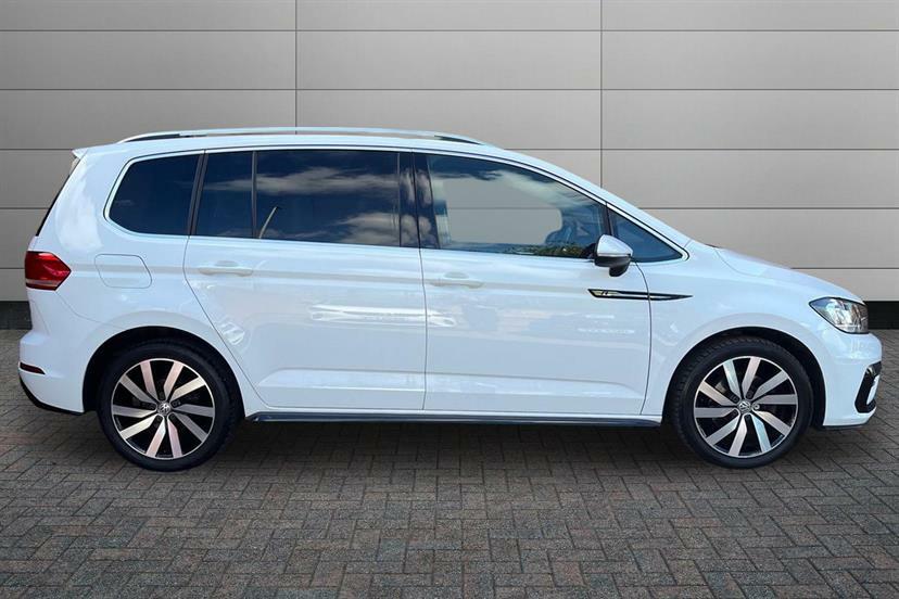 Volkswagen Touran 2.0 Tdi R-line White #4