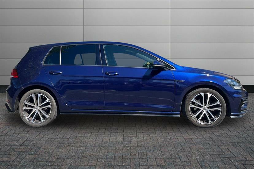 Volkswagen Golf 2.0 Tdi R-line Dsg DC19YJP Blue #4