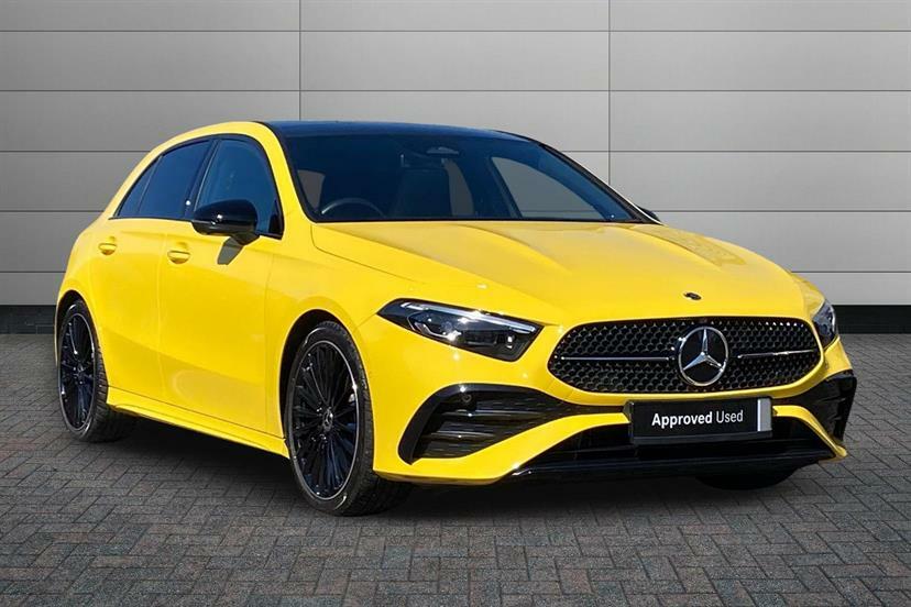 Mercedes-Benz A Class A200 Exclusive Launch Edition Yellow