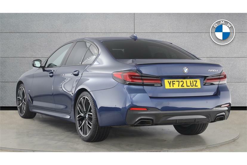 BMW 5 Series 520D Mht M Sport Step Pro Pack YF72LUZ Blue #2