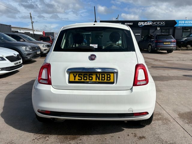 Fiat 500 Pop Hatchback YS66NBB White #4