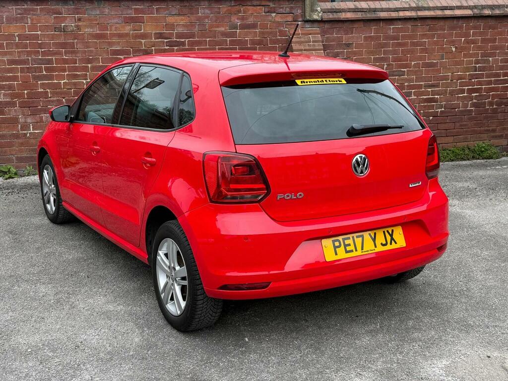 Volkswagen Polo 1.0 Bluemotion Tech Match Edition Euro 6 S S PE17YJX Red #4