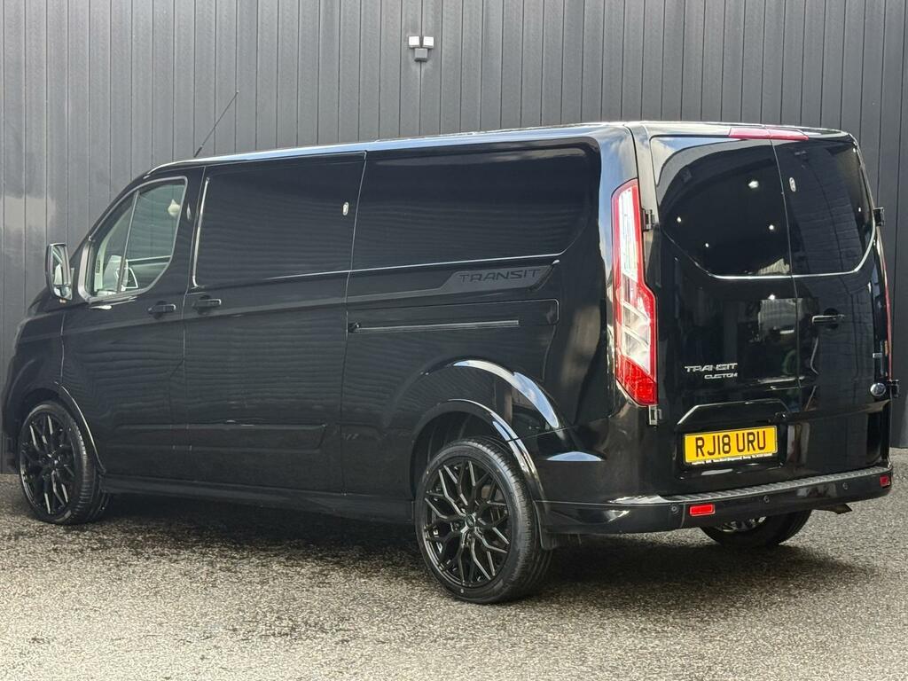 Ford Transit Custom 2.0 170Ps Sport Ecoblue Panel Van Swb L2 H1 Euro 6 RJ18URU Black #3