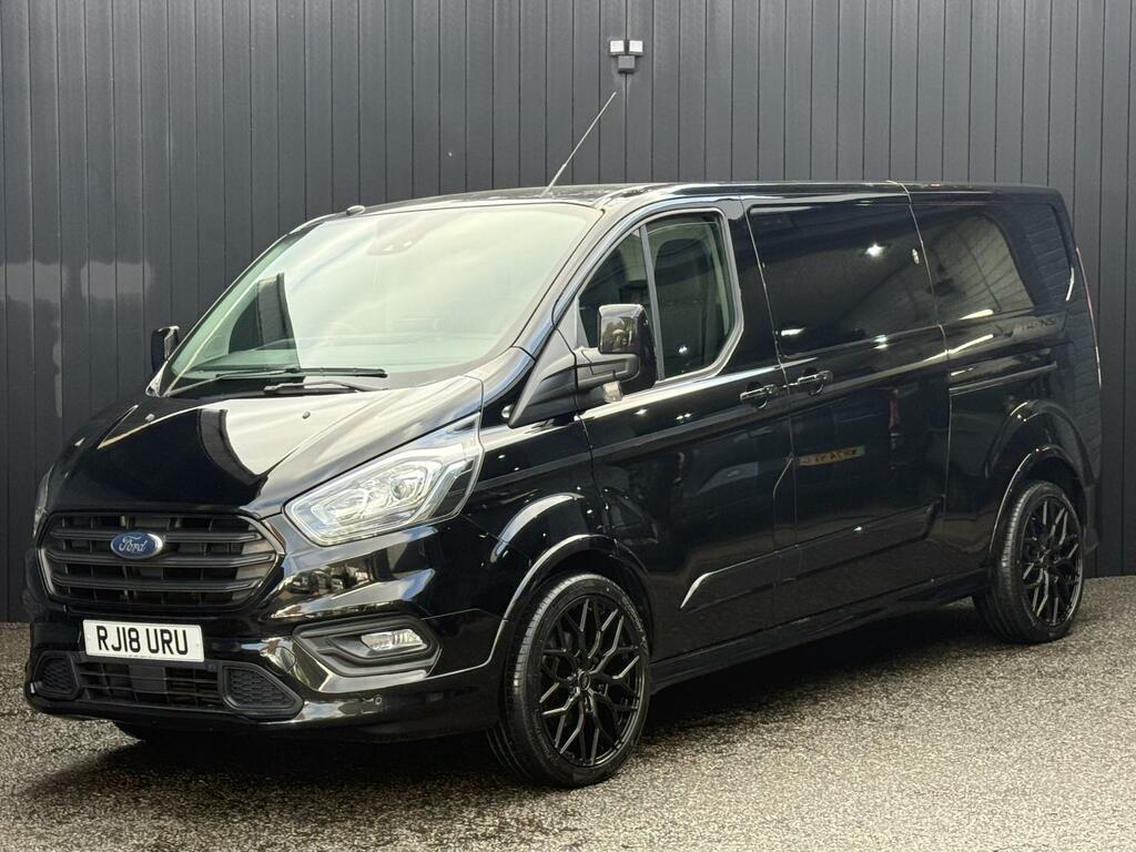 Ford Transit Custom 2.0 170Ps Sport Ecoblue Panel Van Swb L2 H1 Euro 6 RJ18URU Black #6