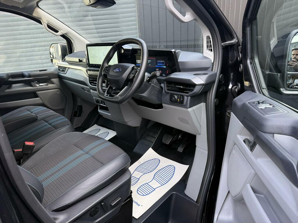 Ford Transit Custom 218Ps 320 65Kwh Sport Panel Van WN75TJX Black #2