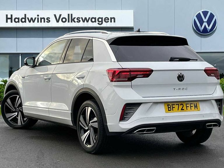 Volkswagen T-Roc 1.5 Tsi R-line Dsg BF72FFM White #3
