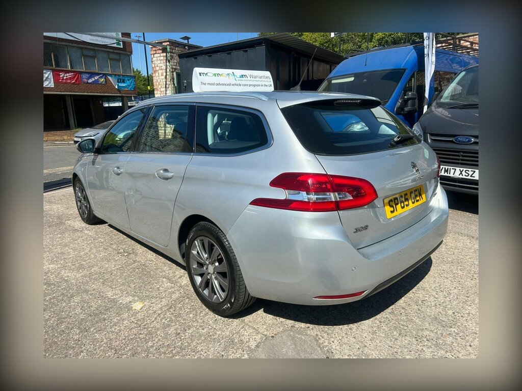 Peugeot 308 SW 1.6 Bluehdi Allure Euro 6 Ss SP65GEK Silver #4