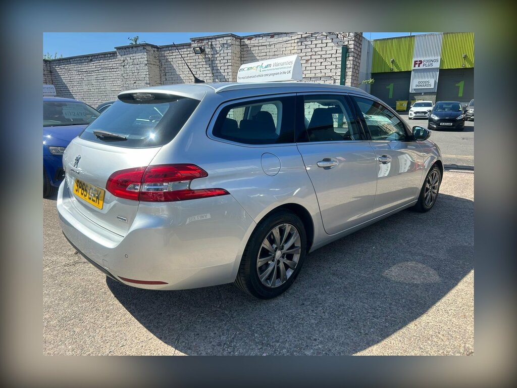 Peugeot 308 SW 1.6 Bluehdi Allure Euro 6 Ss SP65GEK Silver #3