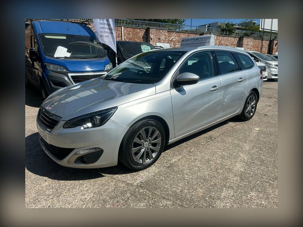 Peugeot 308 SW 1.6 Bluehdi Allure Euro 6 Ss SP65GEK Silver #2