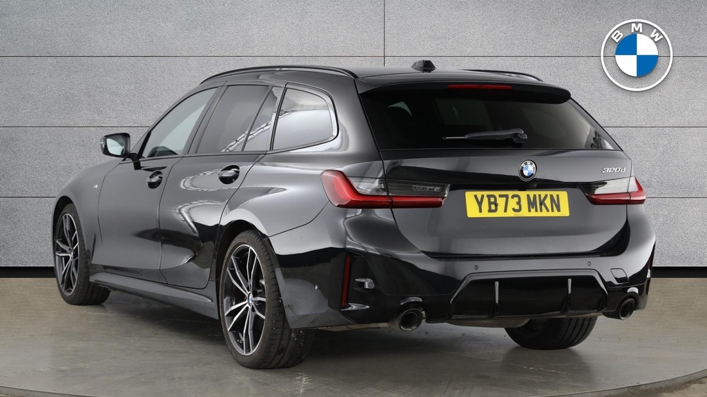 BMW 3 Series 2.0 320D Mht M Sport Touring Euro 6 Ss YB73MKN Black #2