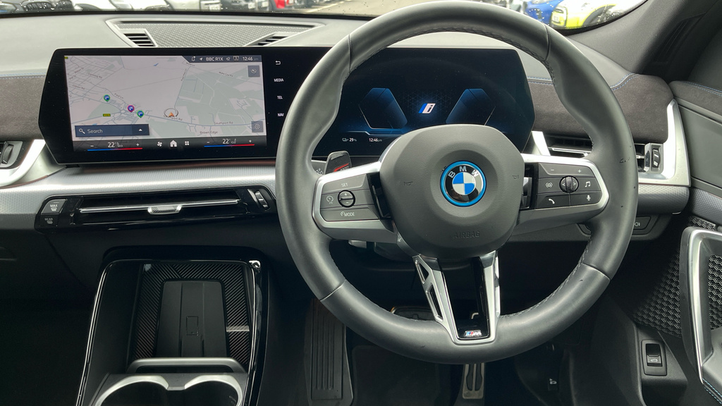 BMW iX2 20 66.5Kwh M Sport Edrive 11Kw Charger Black #5