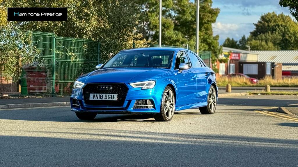 Audi S3 2.0 Tfsi Saloon S Tronic Quattro Euro 6 KU66YJN Blue #5